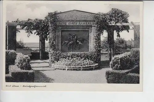 4190 KLEVE, Kriegerdenkmal 30er - Jahre, Briefmarke fehlt