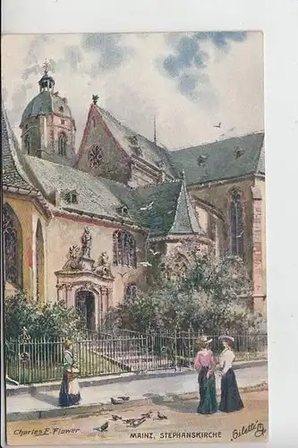 KÜNSTLER - ARTIST - CHARLES FLOWER - MAINZ Stephanskirche - TUCK Oilette  # Mainz 187