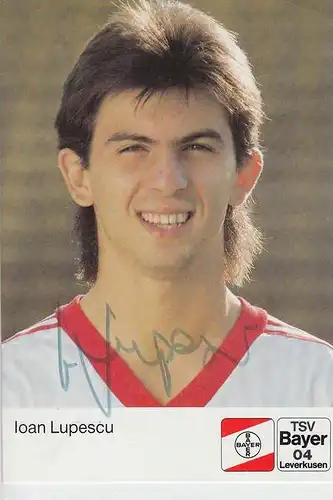 SPORT - FUSSBALL - BAYER LEVERKUSEN - IOAN LUPESCU - Autogramm