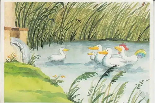 KÜNSTLER - ARTIST - HELME HEINE - "ENTEN IM TEICH"