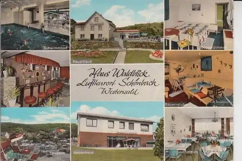 6348 HERBORN - SCHÖNBACH, Haus Waldblick, Mehrbildkarte