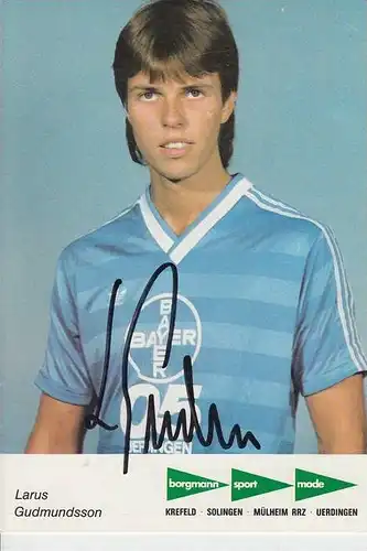 SPORT - FUSSBALL - BAYER UERDINGEN - LARUS GUDMUNDSSON - AUTOGRAMM