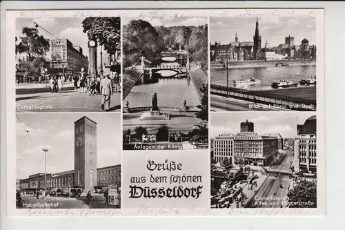 4000 DÜSSELDORF, Mehrbildkarte1956