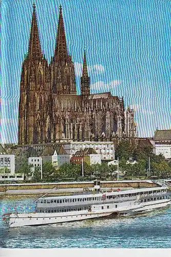 BINNENSCHIFFE - KÖLN - DÜSSELDORFER Dampfer am Kölner Anleger