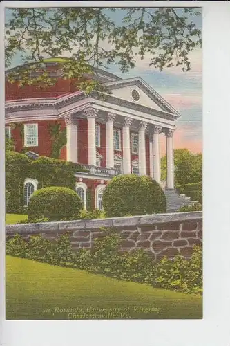 USA - VIRGINIA - CHARLOTTEVILLE, Rorunda, University of Virginia -linen-card
