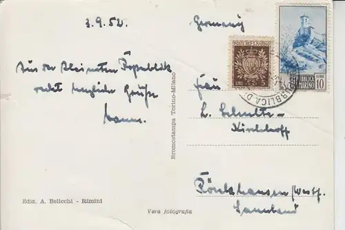 SAN MARINO dall aereo 1952, AF  - kl.Knick & Einriss