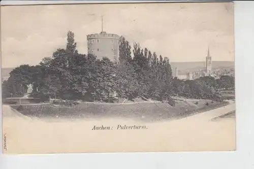 5100 AACHEN, Pulverturm, frühe Karte, ungeteilte Rückseite