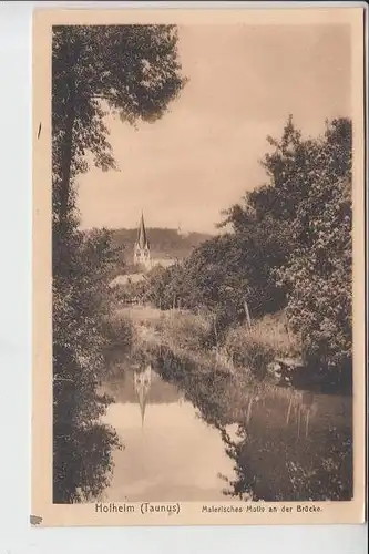 6238 HOFHEIM / Taunus 1918, Motiv an der Brücke