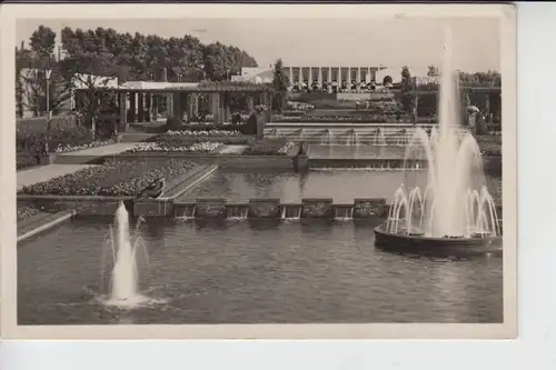 4300 ESSEN, Grugapark, Wasserterrassen mit Leuchtfontäne 1934