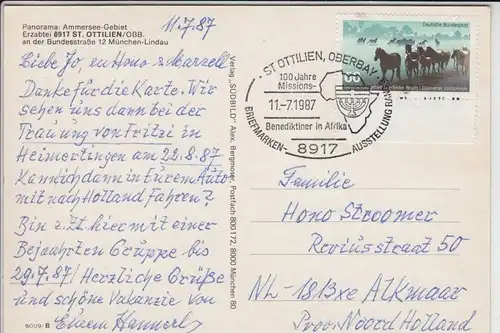 MISSION - Stempel - postmark 100 Jahre Missions-Benediktiner in Afrika