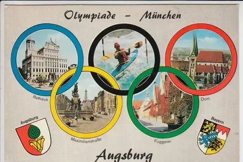 SPORT - KANU - OLYMPIA 1972 AUGSBURG, Sonderstempel