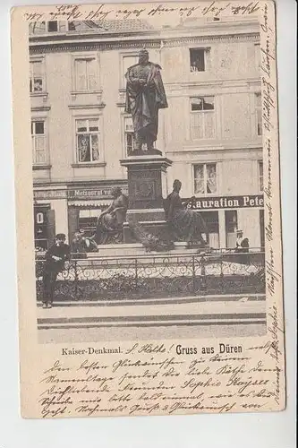 5160 DÜREN, Kaiser-Denkmal, 1902