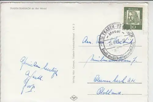 5580 TRABEN - TRARBACH, Panorama 1963 - aptierter Stempel