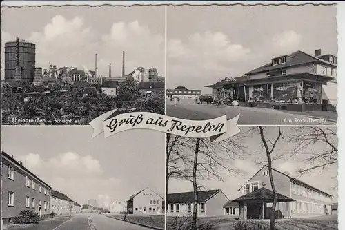 4130 MOERS - REPELEN, Gruß aus..., Mehrbildkarte - Zeche Rheinpreussen - Schacht VI