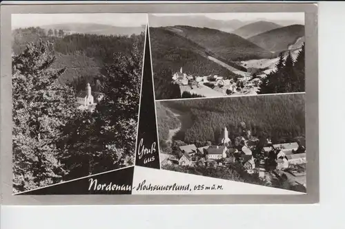 5948 SCHMALLENBERG - NORDENAU, Mehrbildkarte kl.Druckstelle