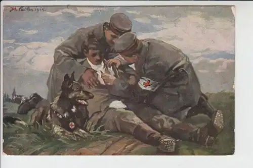 ROTES KREUZ - RED COSS - Militär 1.Weltkrieg - Sanitätshund 1916