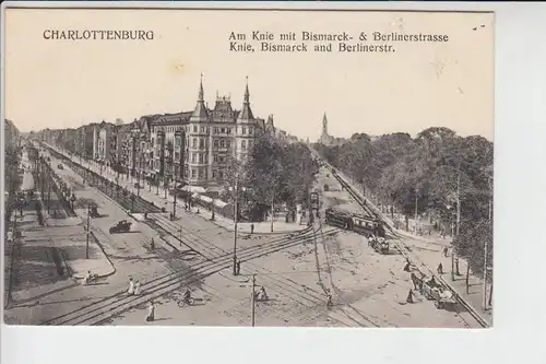 1000 BERLIN - CHARLOTTENBURG, Am Knie, Bismarck- und Berlinerstr., Strassenbahn - Tram