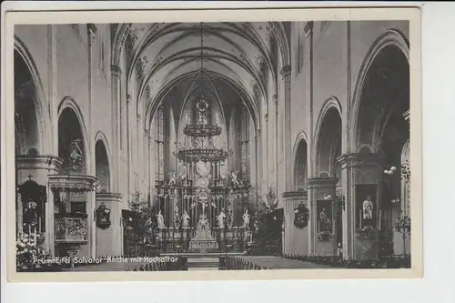 5540 PRÜM, Salvator-Kirche mit Hochaltar 1933