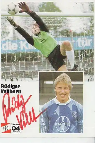 SPORT - FUSSBALL - BAYER LEVERKUSEN - RÜDIGER VOLLBORN - Autogramm