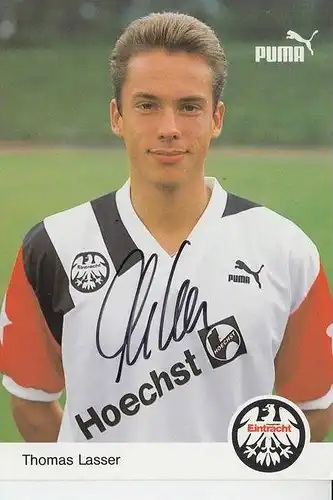 SPORT - FUSSBALL - EINTRACHT FRANKFURT - THOMAS LASSER - AUTOGRAMM