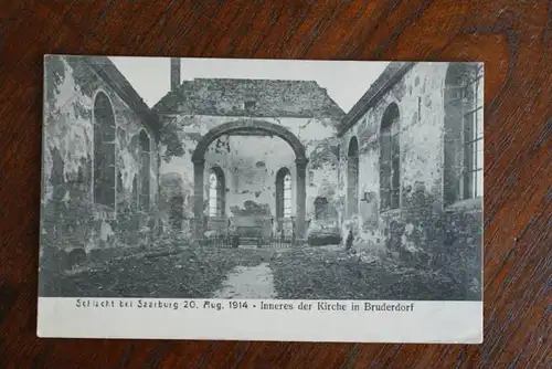 F 57565 BROUDERDORFF - BRUDERDORF bei SARREBOURG/Saarburg, Inneres der Kirche 1914