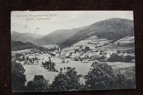 F 88490 LUBINE - St.Die, 1914 1.Weltkrieg, Ortsansicht, Weiler 29.03.1915