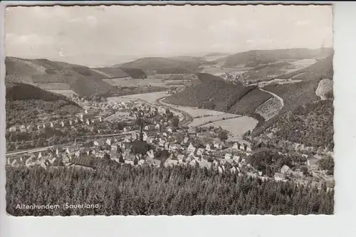 5940 LENNESTADT - ALTENHUNDEM, Blick auf den Ort, 1964