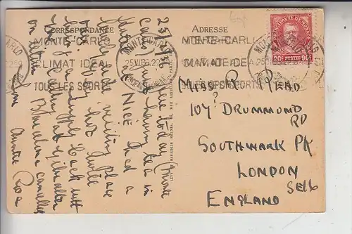 MC - MONACO, Le Rocher,  1936, Louis Levy