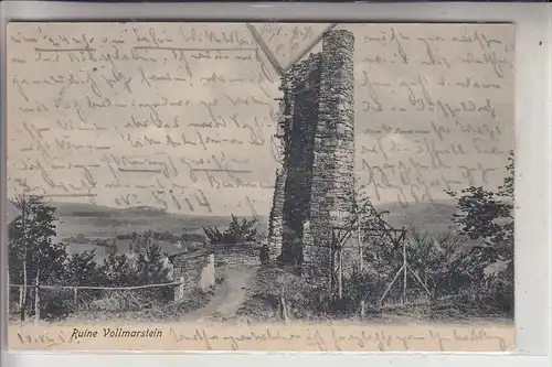 5802 WETTER - VOLMARSTEIN,Ruine Volmarstein, 1910, rückseitig kl. Klebereste