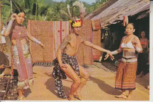 VÖLKERKUNDE - ETHNIC - MALAYSIA, Sarawak, Dayaks dancing