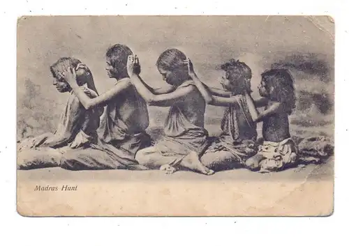 VÖLKERKUNDE / Ethnic, The Madras / Chennai Hunt, Indien / India, Ecken bestossen