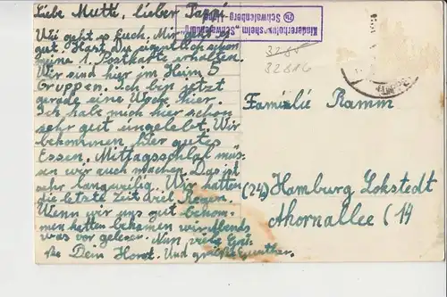 4938 SCHIEDER - SCHWALENBERG, Ortsansicht, rückseitig Landpoststempel, Briefmarke fehlt