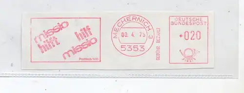 5353 MECHERNICH, Freistempler MISSIO, Mission