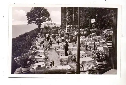 5330 KÖNIGSWINTER, Hotel-Restaurant auf dem Drachenfels, Gartenterrasse, 1954