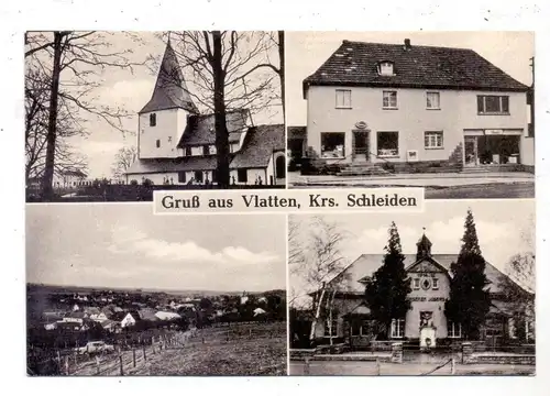 5169 HEIMBACH - VLATTEN, Elektro- Gemischtwaren Kirsch, Kirche, Kriegerdenkmal..