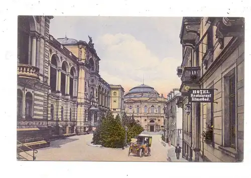 7570 BADEN - BADEN, Grossherzog Friedrichs - und Kaiserin-Augusta-Bad,  Hotel RÖMERBAD, Oldtimer