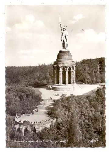 4930 DETMOLD, Hermansdenkmal, Luftaufnahme 1965