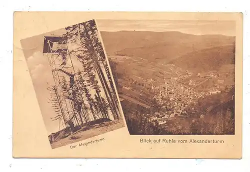0-5906 RUHLA, Blick auf Ruhla vom Alexanderturm, 1921