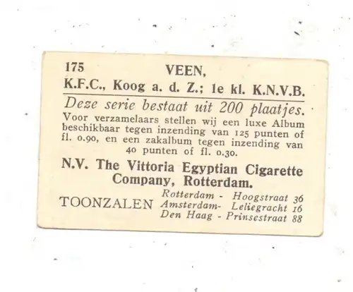 FUSSBALL - VEEN, K.F.C. Koog a.d.Z., Sammelbild