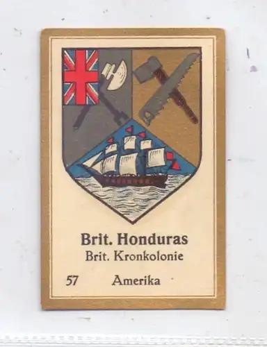 BELIZE / BRITISH HONDURAS - Staatswappen, Abdulla Sammelbild / Cinderella