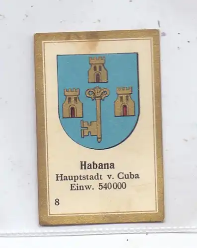 CUBA - HABANA, Stadtwappen, Abdulla Sammelbild / Cinderella