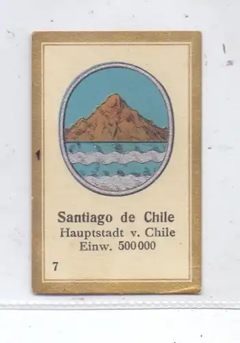 CHILE - SANTIAGO DE CHILE, Stadtwappen, Abdulla Sammelbild / Cinderella
