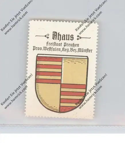 4422 AHAUS, Stadtwappen, Vignette