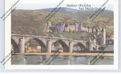 BRÜCKEN - Neckar-Brücke bei Heidelberg, Homann-Sammelbild