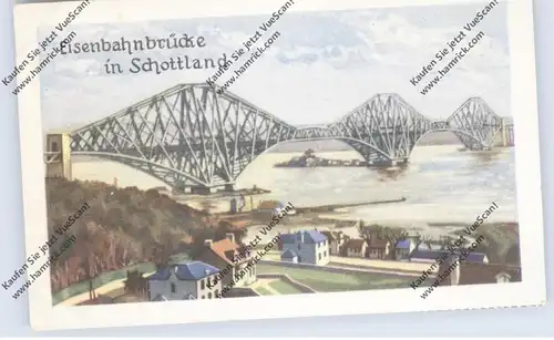 BRÜCKEN - Eisenbahnbrücke Schottland (Firth of Forth), Homann-Sammelbild
