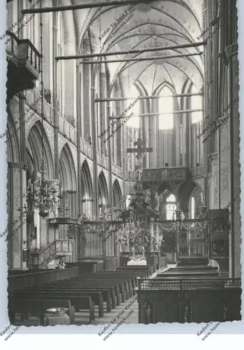 0-2300 STRALSUND, St. Nicolaikirche, Innenansicht, 1958