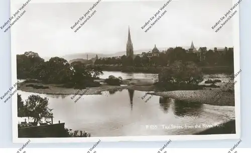 SCOTLAND - PERTSHIRE - PERTH, Tay Street from River Perth, 1937