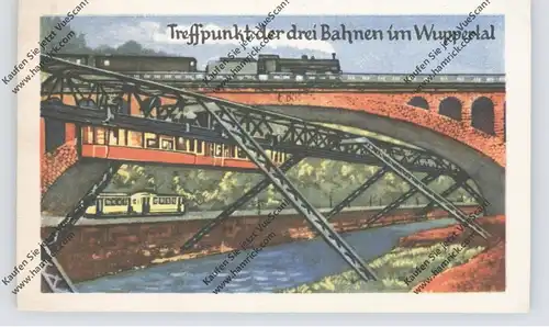 EISENBAHN - Treffpunkt der drei Bahnen in Wuppertal, Homann-Sammelbild