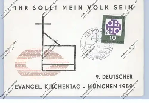 8000 MÜNCHEN, 9. Deutscher Evangelischer Kirchentag, 1959