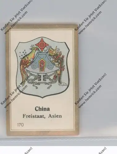 CHINA Kaiserreich, Staatswappen, Abdullah Vignette / Cinderella